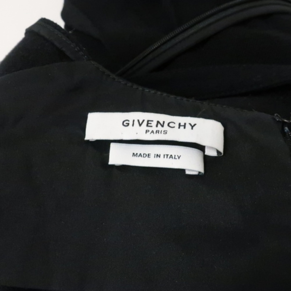 Givenchy Lace-Up Dress Black Stretch Wool - Picture 8 of 8